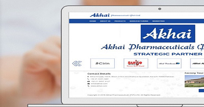 Akhai Pharmaceuticals 3d animation branding graphic design logo motion graphics ui