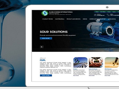 Fluid System International 3d animation branding graphic design motion graphics ui