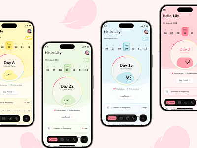 Revamping Flo - in Domingo's style (Case study) appredesign birth preparation cycletracking floappredesign health app hormone balance hormones menstrual cycle menstrual tracker mood swings motherhood journey ovulation tracker period management period tracker period tracking pregnancy predictions reproductive health womenhealth