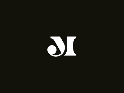 MJ / JM monogram branding design geometric icon illustration logo minimal monogram serif symbol typography