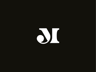 MJ / JM monogram branding design geometric icon illustration logo minimal monogram serif symbol typography