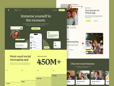 Chat - SaaS Landing Page Animation after effect animation chat clean dstudio figma illustration insta interaction landing page motion product design social typography ui ui ux user experience ux website website design