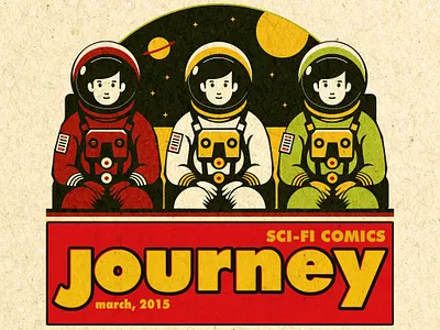 Vintage sci-fi comics illustration 1950s astronaut comics cover cover art illustrator photoshop retro retro character design retro comics sci fi comics vintage vintage comics