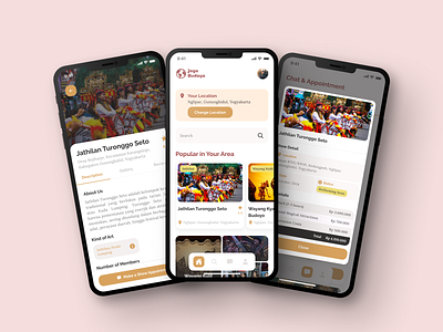 Jaga Budaya - App for Preserving Indonesia Traditional Culture app ui culture ui design indonesia app mobile app mobile design mobile ui ui ui design uidesign uiux