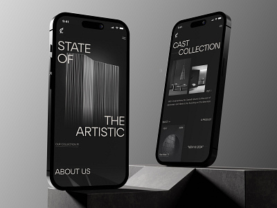 DC - Futuristic Modern Minimal Metal Website - Responsive Mobile aesthetic bold case study clean company profile decoration ecommerce elegant furniture landing page luxury minimalist mobile modern responsive page shopify ui ux website website designer