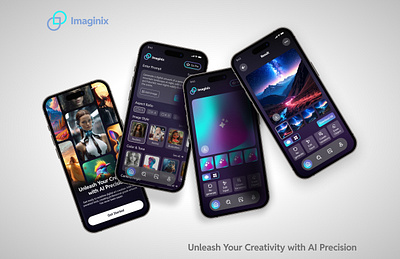 AI Image Generation App 3d ai ai image generation app animation app ui artificial intelligence branding figma graphic design intuitive ui logo micro animations mobile motion graphics prototyping ui uiux user centred design ux wireframing