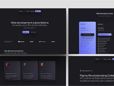 Aubergine agency astro dark modern studio tailwind template theme