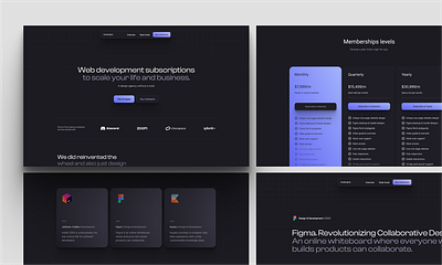 Aubergine agency astro dark modern studio tailwind template theme