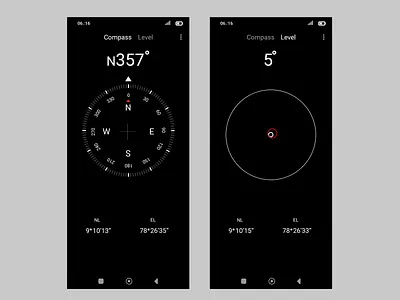 Compass app ui design compass app compass app ui design mobiel app ui design mobile app navication app ui