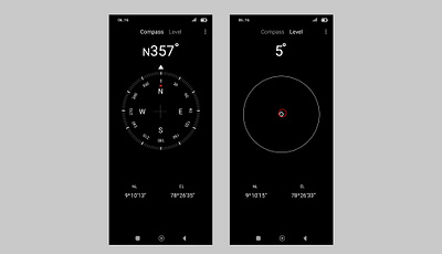 Compass app ui design compass app compass app ui design mobiel app ui design mobile app navication app ui