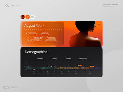 Landing page design for Metric.IQ animation graphic design motion graphics