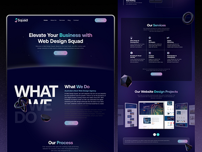 Agency landing Page agency landing page ui design web web design website