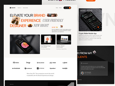 Personal Portfolio Website Landing Page Design agency portfolio landing page personal personal portfolio portfolio portfolio website web design website