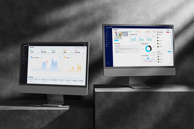 HRM and CRM Dashboard product design saas ui web app