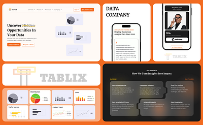 Tablix - Data Solution Company data company data solution responsive design ui web design