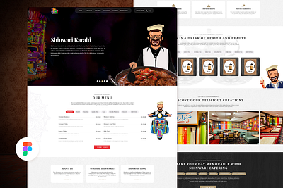 Shinwari karahi Web design figma ui web design