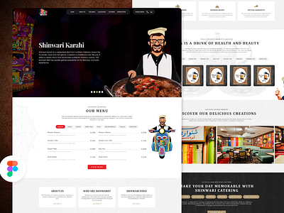 Shinwari karahi Web design figma ui web design