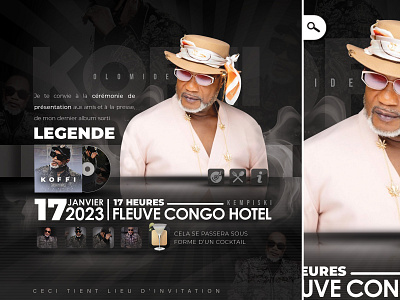 Koffi Olomide african singing Legend new party themed