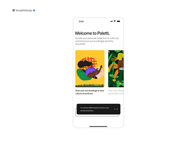 Paletti 1.0💫 - Onboarding Screen ui
