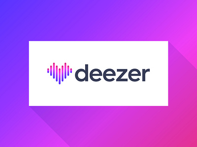 Deezer - Logo Redesign brand identity design branding creative logo deezer gradient logo heart jeroen van eerden logo logo redesign logos modern logo music pulse sound stream wave