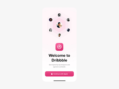 Dribbble login screen 📝 3d animation branding dribbble figma graphic design motion graphics ui