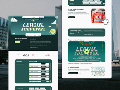 Archie League of Defense event - Paris La Défense app application branding design graphic design logo logo design product design ui user experience user interface ux webapp webdesign website design