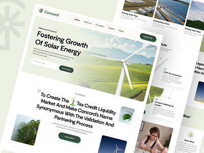 Solar Energy Company Landing Page landing page renewable energy solar solar enerygy ui ux web design website