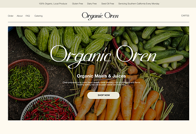 Organicoren.com ui web web design website