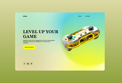 JoyBox || product Homepage Design Screens design game lamding page game player design game player homepage game uiux gaming interface gaming ui homepage design product design ui ui design ui inspiration user interface video game video game ui visual design web design