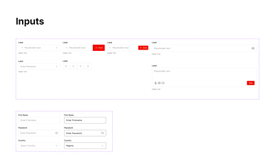 Advanced Input Components for Various Usecases input design product design ui uiux