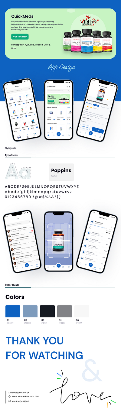 QuickMeds - Medicine Delivery App 2024 app delivery design doctor figma medicine medicinedelivery mobileapp prescription ui