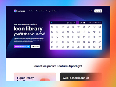 Iconstica icon library website design free icon icon icon library icon set iconography icons modern ui ui design uiux design webapp webapp design website design website layout website ui