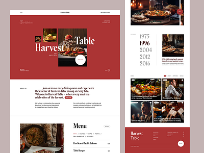 Restaurant Website 3d animation branding graphic design logo motion graphics ui