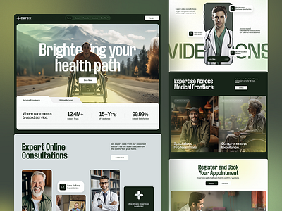 Healthcare website 3d animation branding graphic design logo motion graphics ui