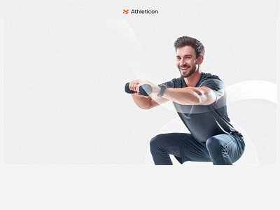 Athleticon Fitness Training Website 3d animation branding graphic design logo motion graphics ui