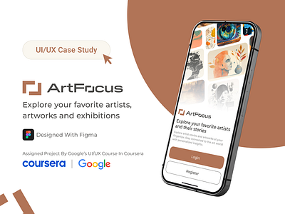 ArtFocus - Artist Bio App graphic design ui user experience user interface ux