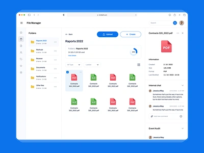 File Management figma file file manage folder folder design uidesign uxui web design