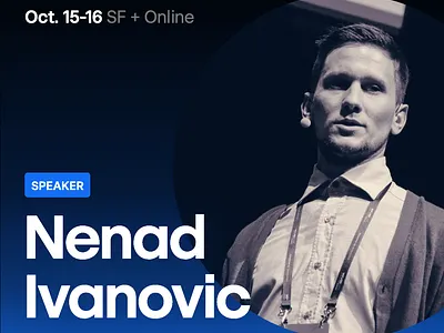 Nenad Ivanovic at Webflow Conf, San Francisco web webdesign webflow webflowconf website