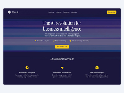 AI Landing Hero 🤖 design hero hero section landing landing page minimal saas ui web design