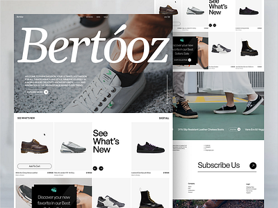 Bertóoz - E-commerce Website 3d animation branding graphic design logo motion graphics ui