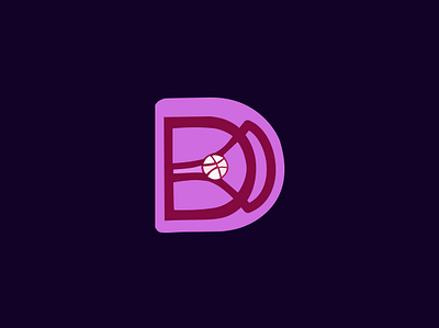 Dribble Logo Redesign d logo