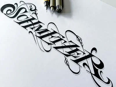 SCH hand lettering schmetzer typography