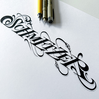 SCH hand lettering schmetzer typography