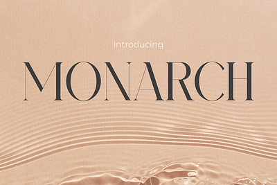 Monarch – Essence of Elegance for Women’s Brands display font