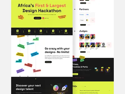 Blocathon:High-Converting Landing Page for Web3 Design Hackathon agency website clean ui landing page product design ui uiux user experience web3 web3 design