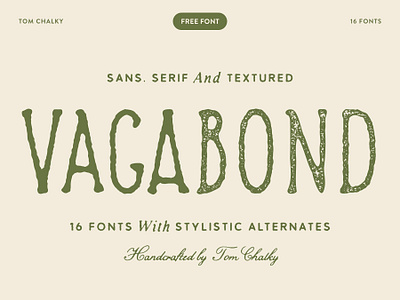 Free Rustic Font - Vagabond Collection design download font font design font download fonts free free font freebie handlettering lettering type type design typography