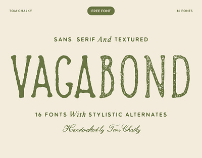 Free Rustic Font - Vagabond Collection design download font font design font download fonts free free font freebie handlettering lettering type type design typography