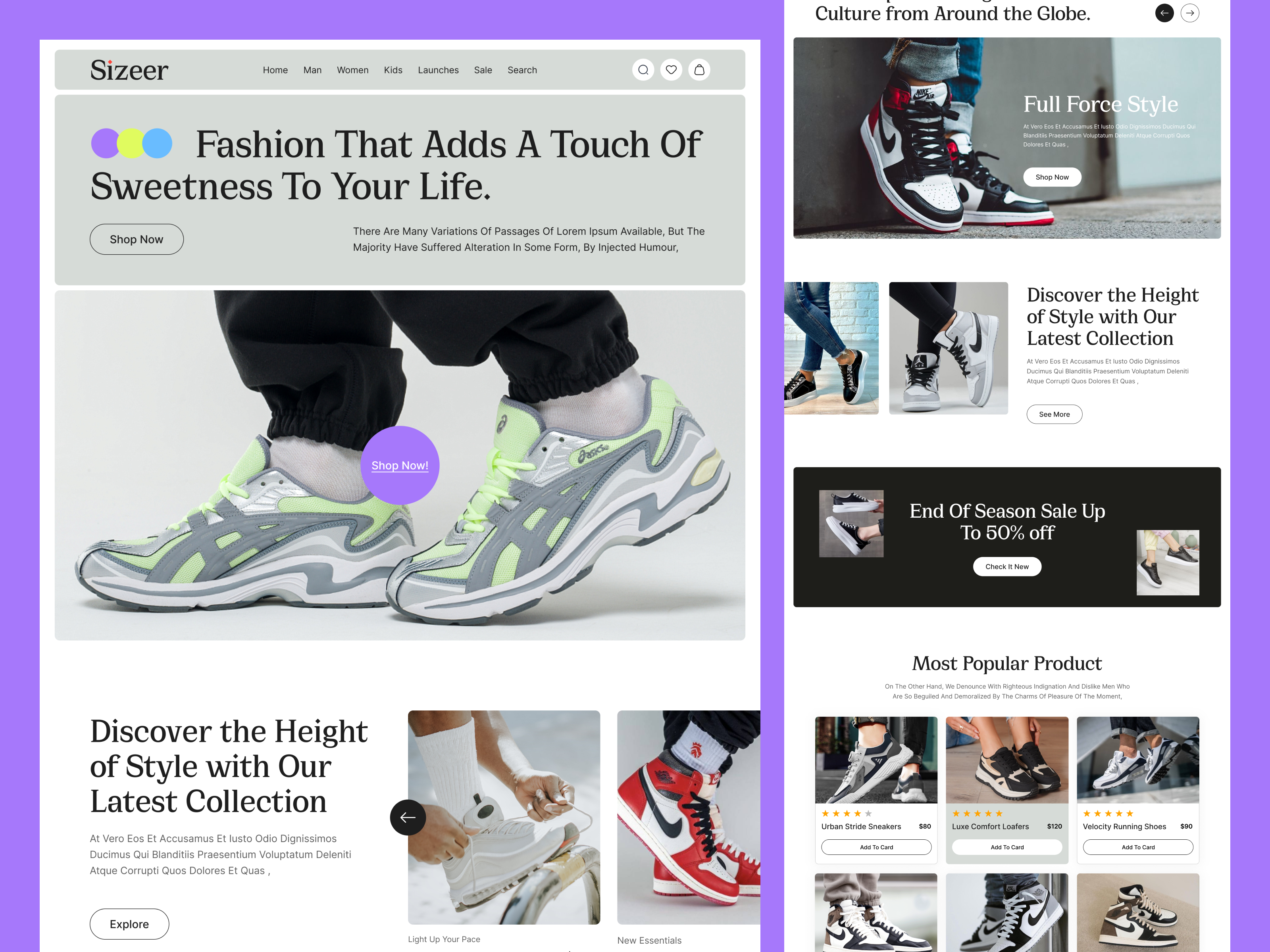 Example of E Commerce Website UI/UX Magician