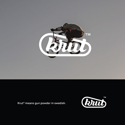 krut abstract bicycle bmx branding brandmark lettering logo logotype single speed typography wordmark