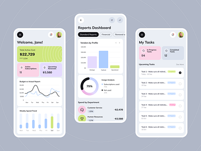 Vendor Subscription Management Platform Mobile — Subtracker app dashboard design management platform mobile mobile platform reports ui uiux ux vendor vendor platform web web design website